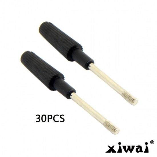 Xiwai 30pcs Thumb Screws #4-40 UNC 47mm Length Stainless Steel Overmold for Computer Cable