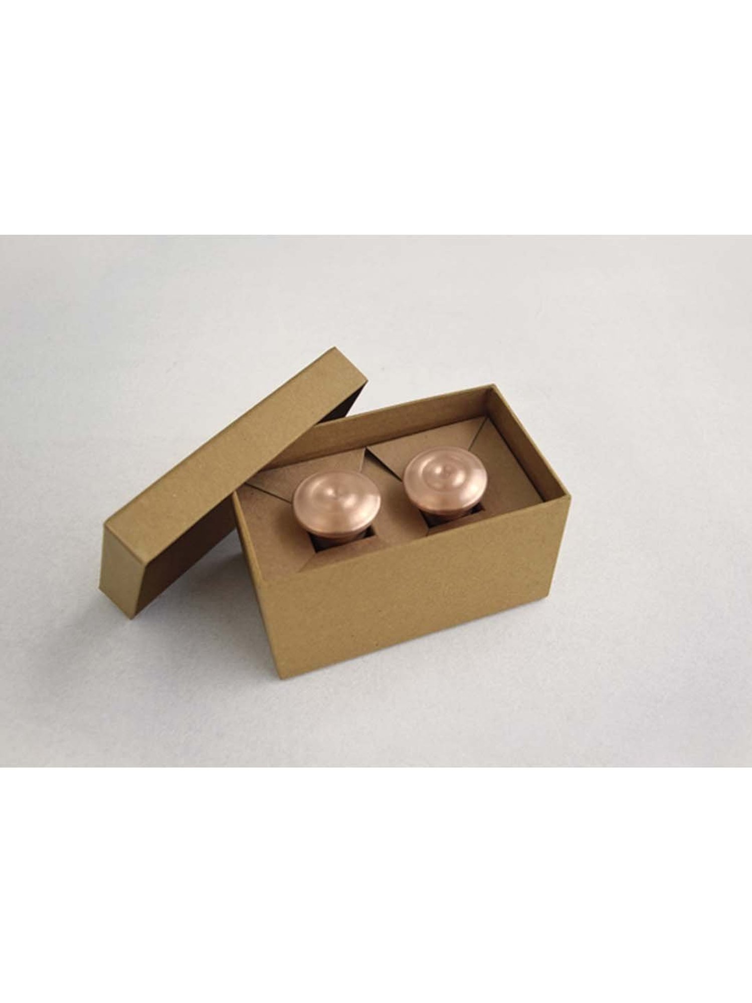 COPPRE Metallic Copper Small Antimicrobial Wall Peg - Set of 2