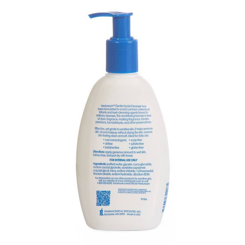 Vanicream Unscented Gentle Facial Cleanser - 8oz