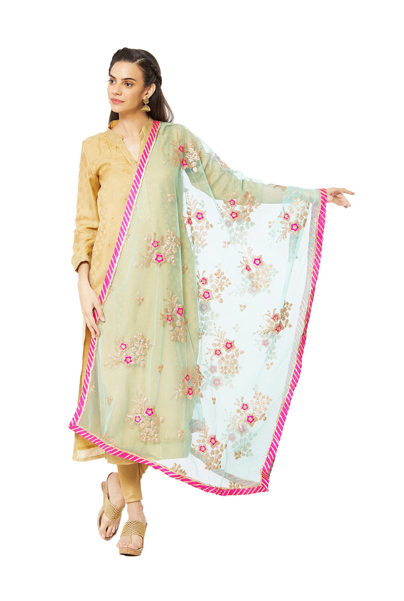 Dupatta Bazaar Turquoise Dupatta