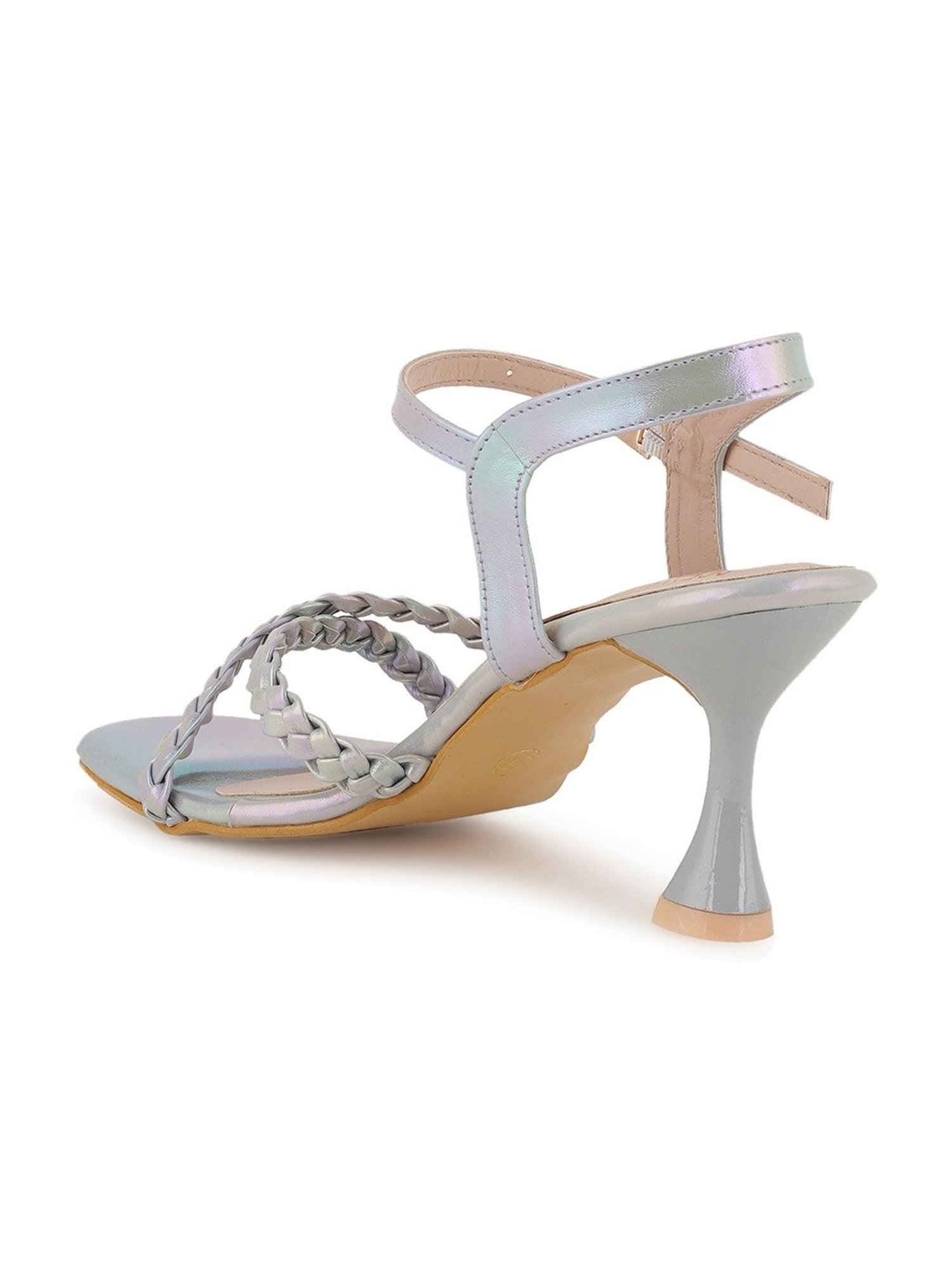 Scentra Women's Sky Blue Ankle Strap Sandals