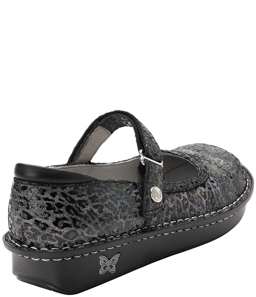 Alegria Belle Leopard Printed Leather Mary Janes