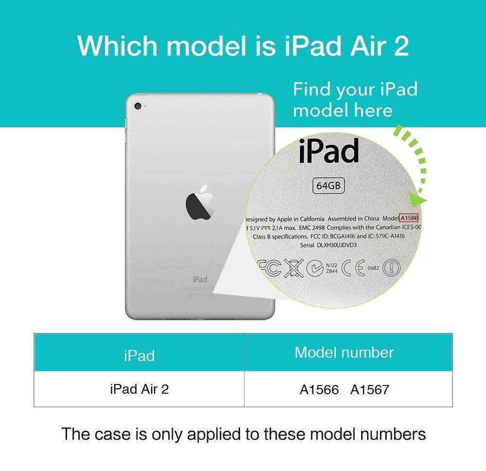 YHB Hogwarts Watercolor Art Pattern Leather Flip Stand Case Cover For Apple ipad Air 2 II (2014 Model)