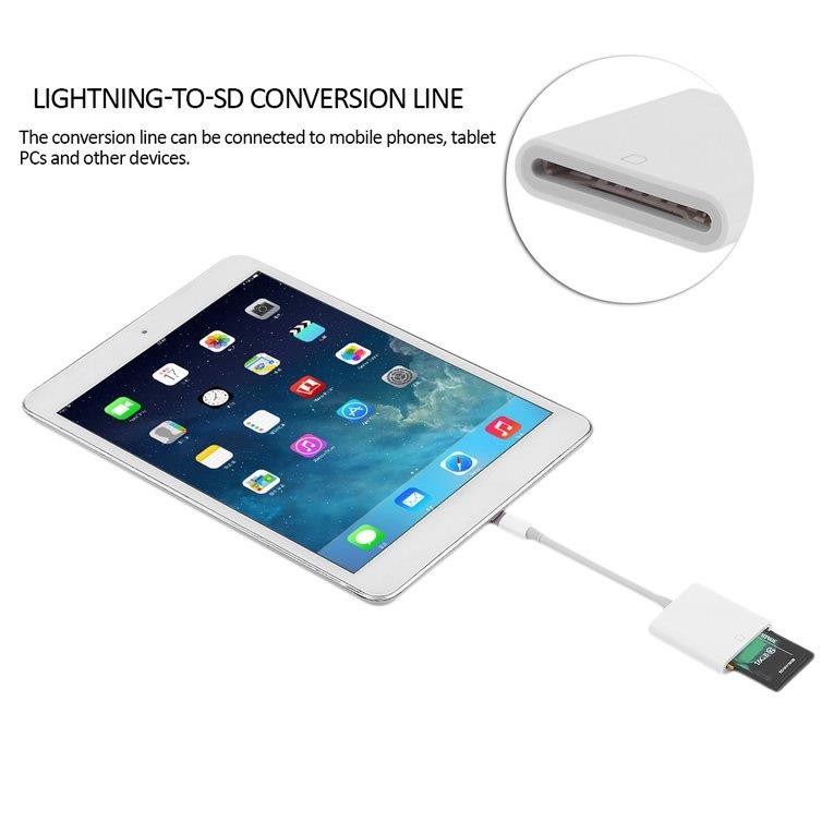 For Apple Port to SD Card Camera Memory Reader Adapter for iPhone