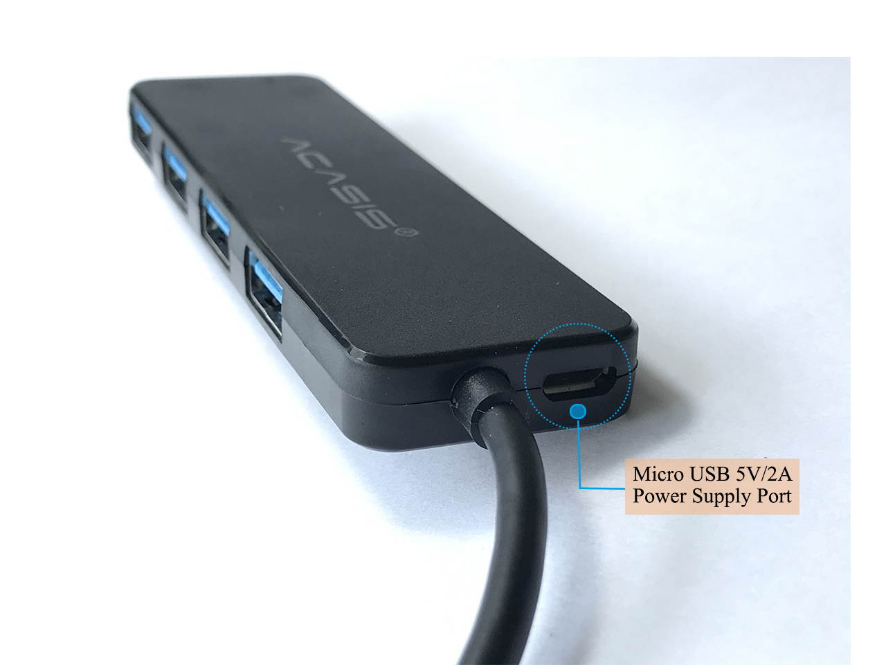 4 Port USB Hub,Type C USB 3.0 Hub,Premium Ultra Slim Laptop USB Spliter Plug and Play Hot Swapping Support, Compatible with Macbook,thinkpad,Windows Desktop PC and other Laptop Computer