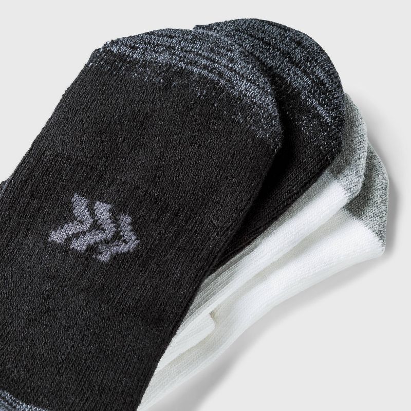 Women's Cushioned 10pk Ankle Athletic Socks - All in Motion™ White/Black 4-10