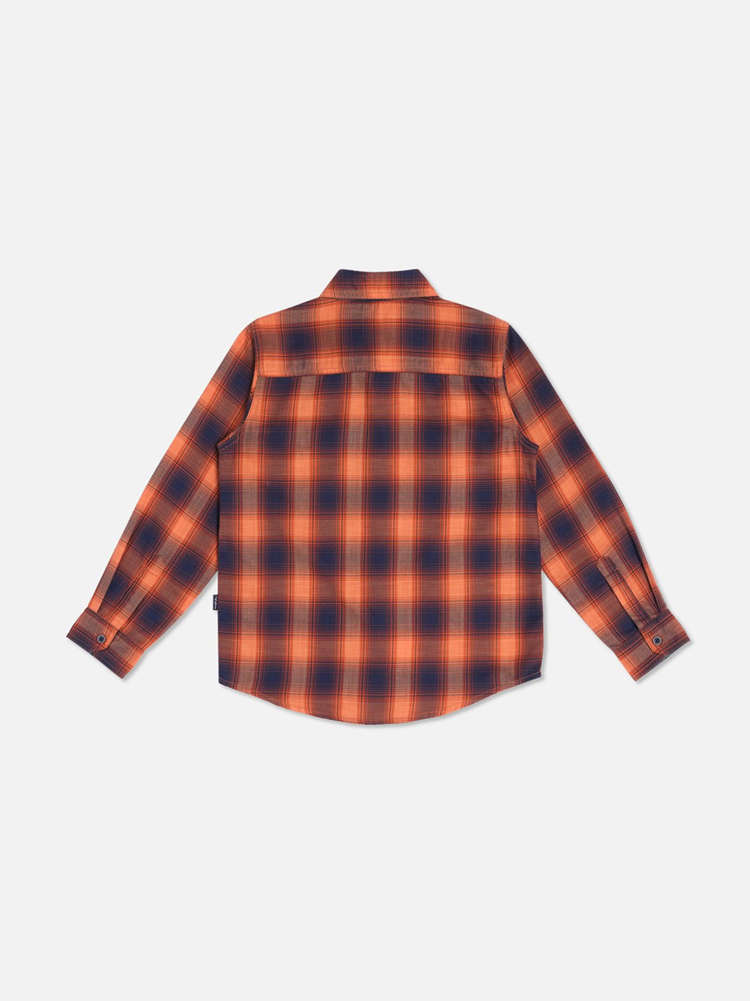 Pepe Jeans Kids Orange Checks Shirt