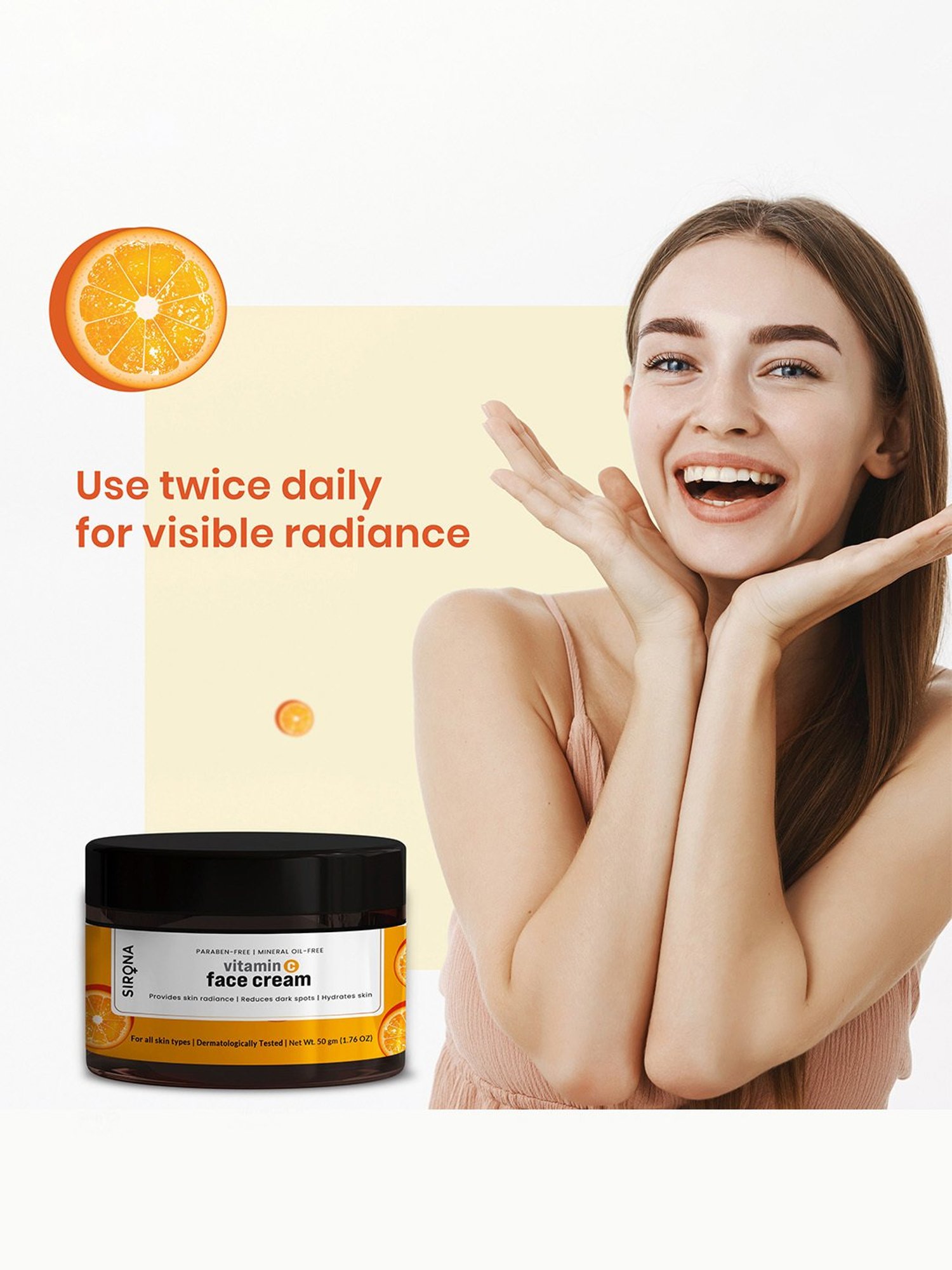 Sirona Vitamin C Face Cream - 50 gm