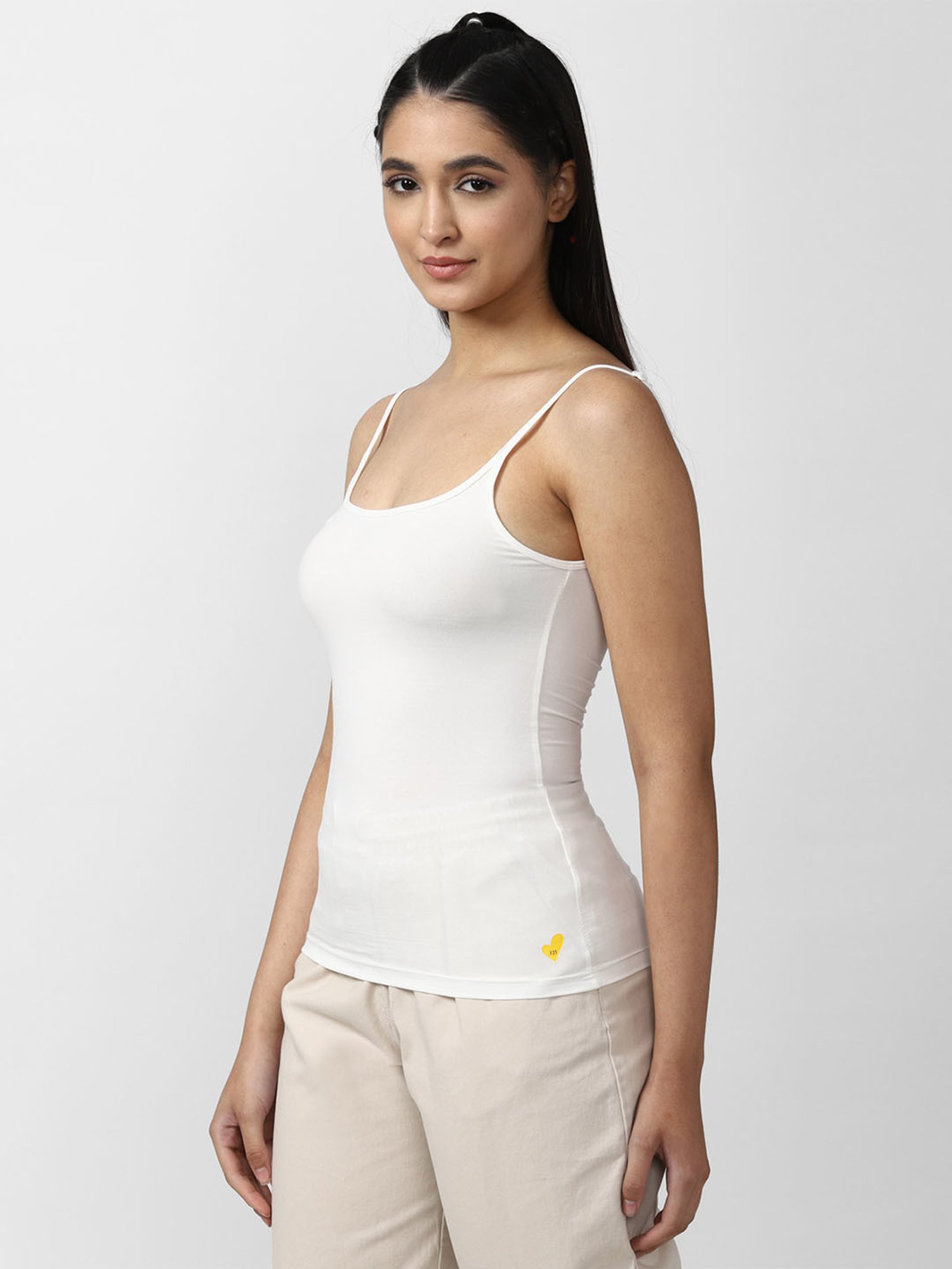Enamor White Non-Padded Camisole