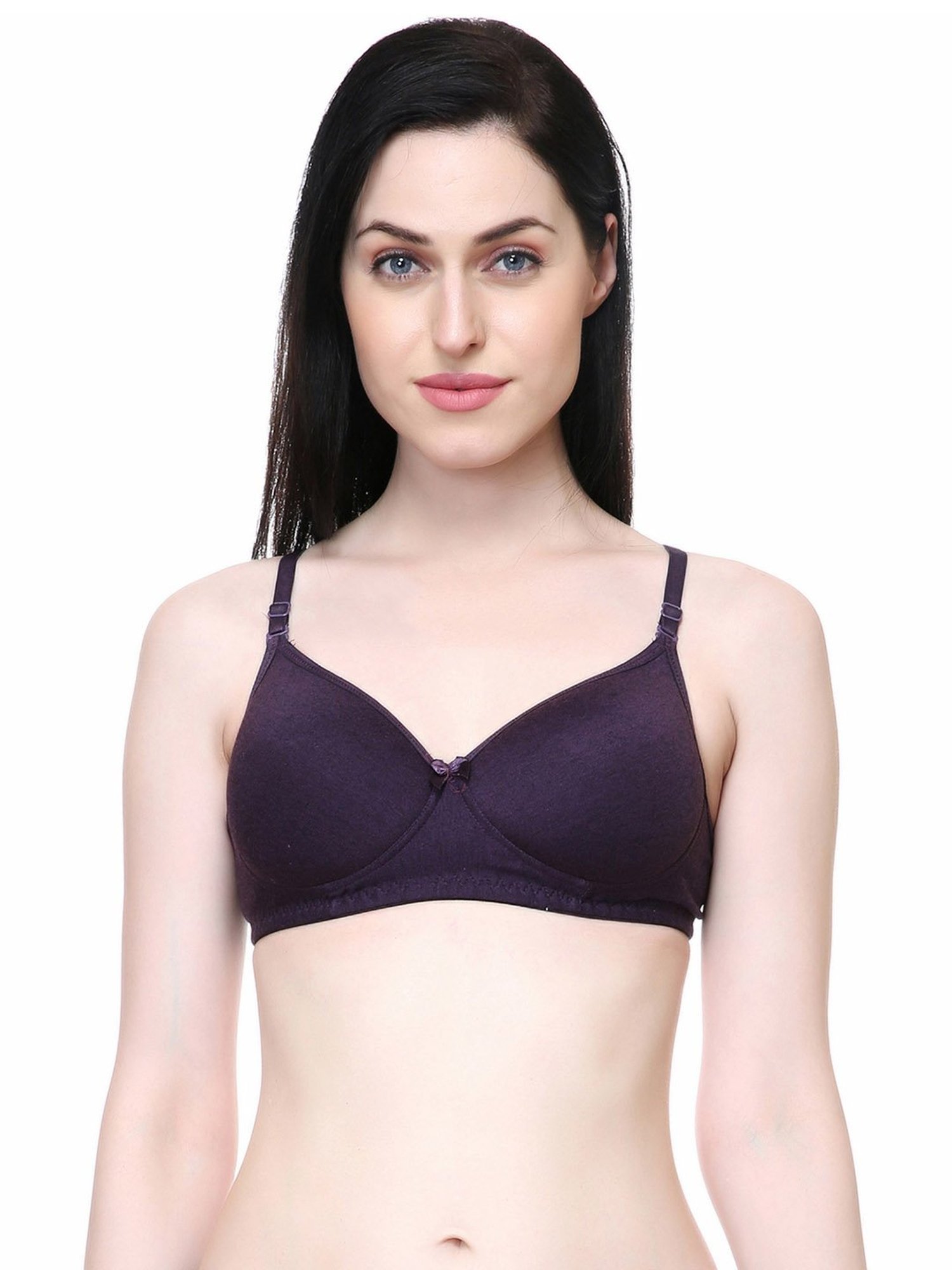 Lady Lyka Purple Non Wired Padded T-Shirt Bra