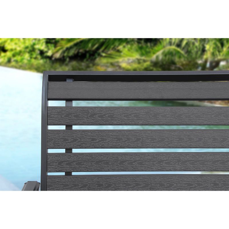 Wood Outdoor Bench in Natural Brown-Pemberly Row