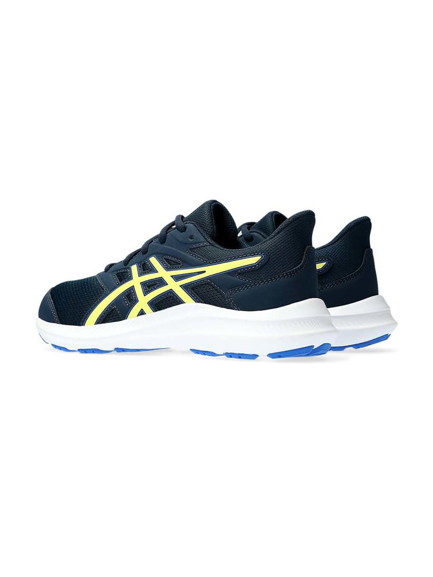 Asics Kids JOLT 4 GS French Blue & Yellow Running Shoes