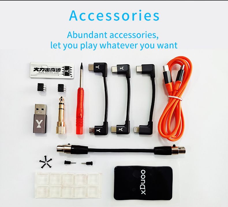 XDUOO XD05 BAL Portable HIFI Balanced DAC Decoder Bluetooth Headphone Amplifier Dual ES9038 DSD512 PCM32Bit/768KHz USB