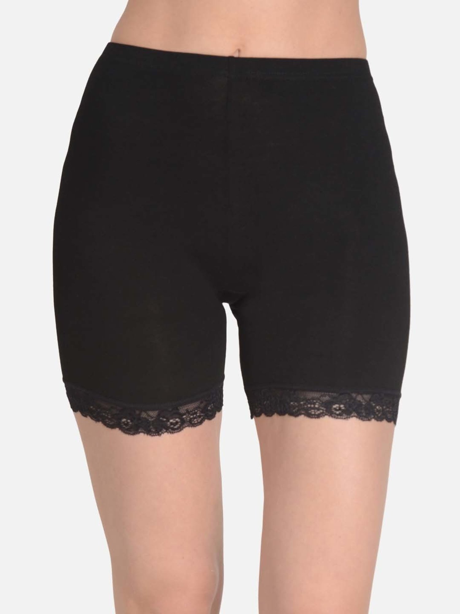 mod & shy Black Cotton Boy Shorts Panty