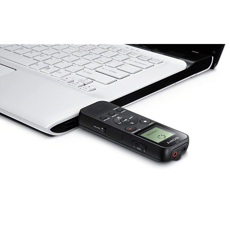 ICDPX370 Mono Digital Voice Recorder with Builtin USB Black Renewed