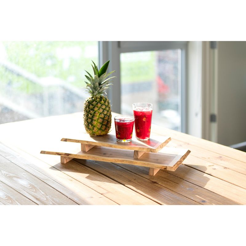 Large Montana Live Edge Footed Board - Shiraleah