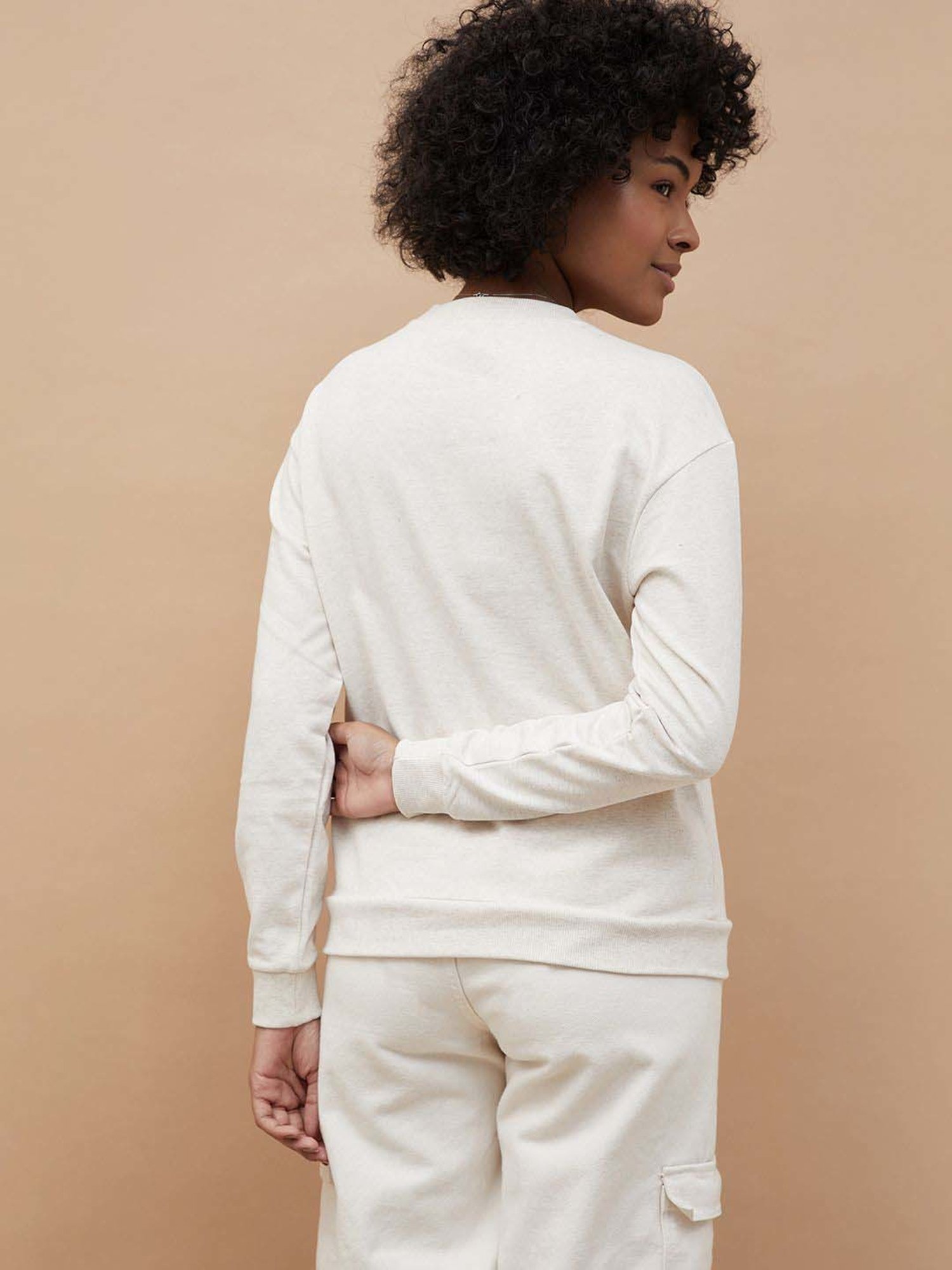 Fame Forever by Lifestyle Off White Cotton Regular Fit Top