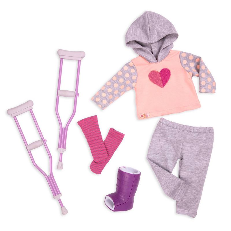 Our Generation 18" Doll with Wheelchair - Martha & Heals on Wheels Bundle