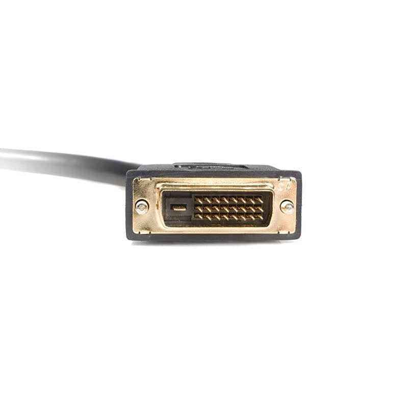com 1ft DVI Splitter Cable M F DVID to 2x DVID Dual Video Splitter for Your Split Screen Computer Monitor DVISPL1DD
