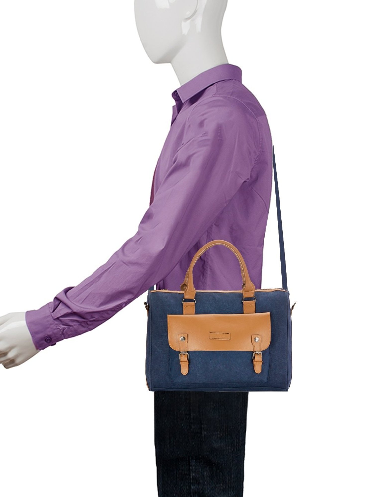 The Vertical Mobilize Blue Medium Messenger Bag