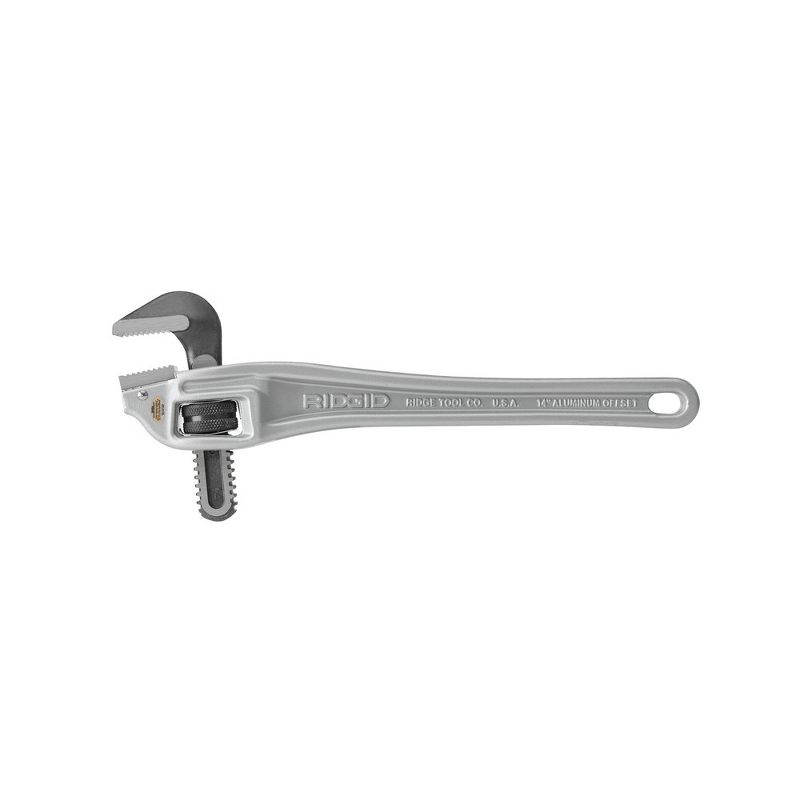 Ridgid 14 2 in. Capacity 14 in. Aluminum Offset Pipe Wrench