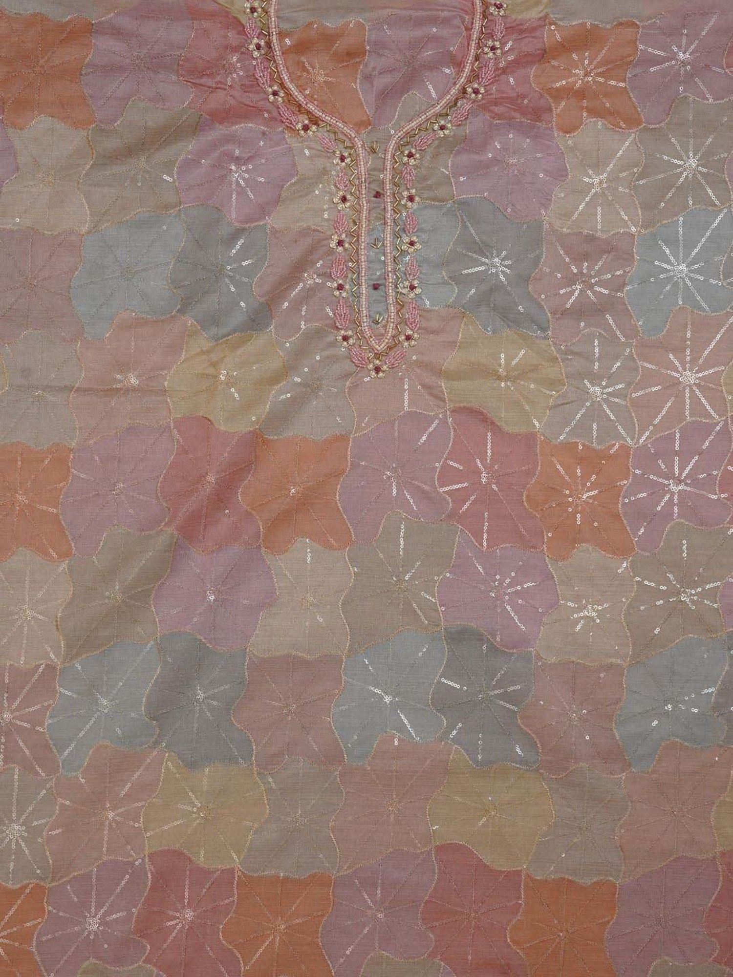 Jaipur Kurti Multicolored Embroidered Unstitched Dress Material