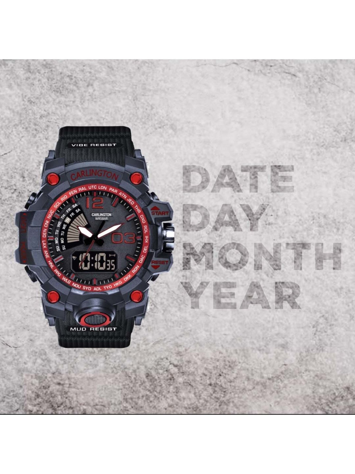 CARLINGTON Endurance 3366 Analog-Digital Watch for Men