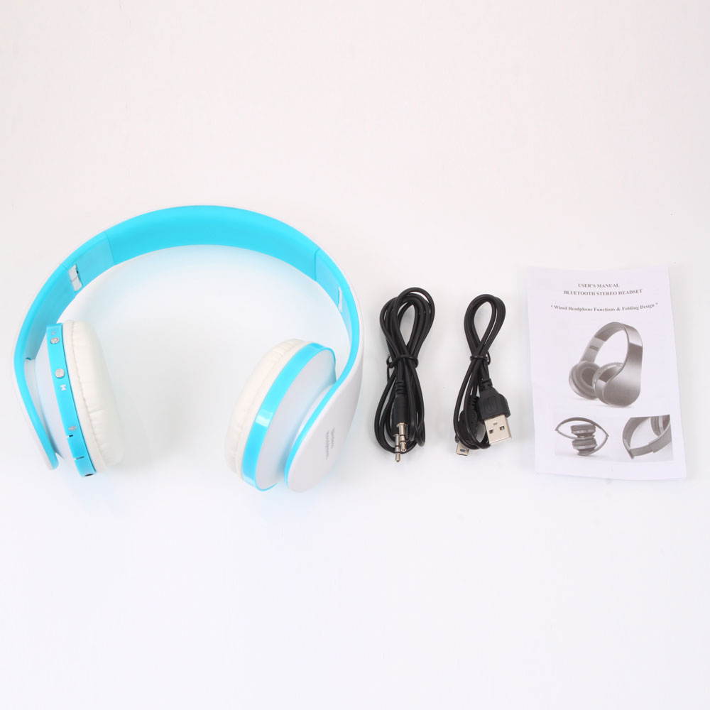 NX-8252 Hot Foldable Wireless Stereo Sports Bluetooth Headphone Headset with Mic for iPhone/iPad/PC