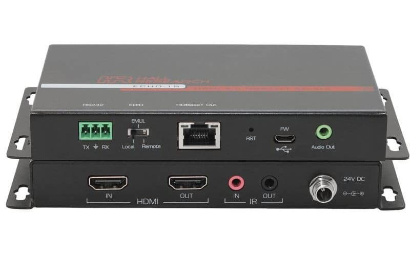 Hall Research ECHO-1S 1 Channel HDBaseT Sender With Analog Audio Extraction HDMI input and HDMI loop Output w/3-Yr Warranty