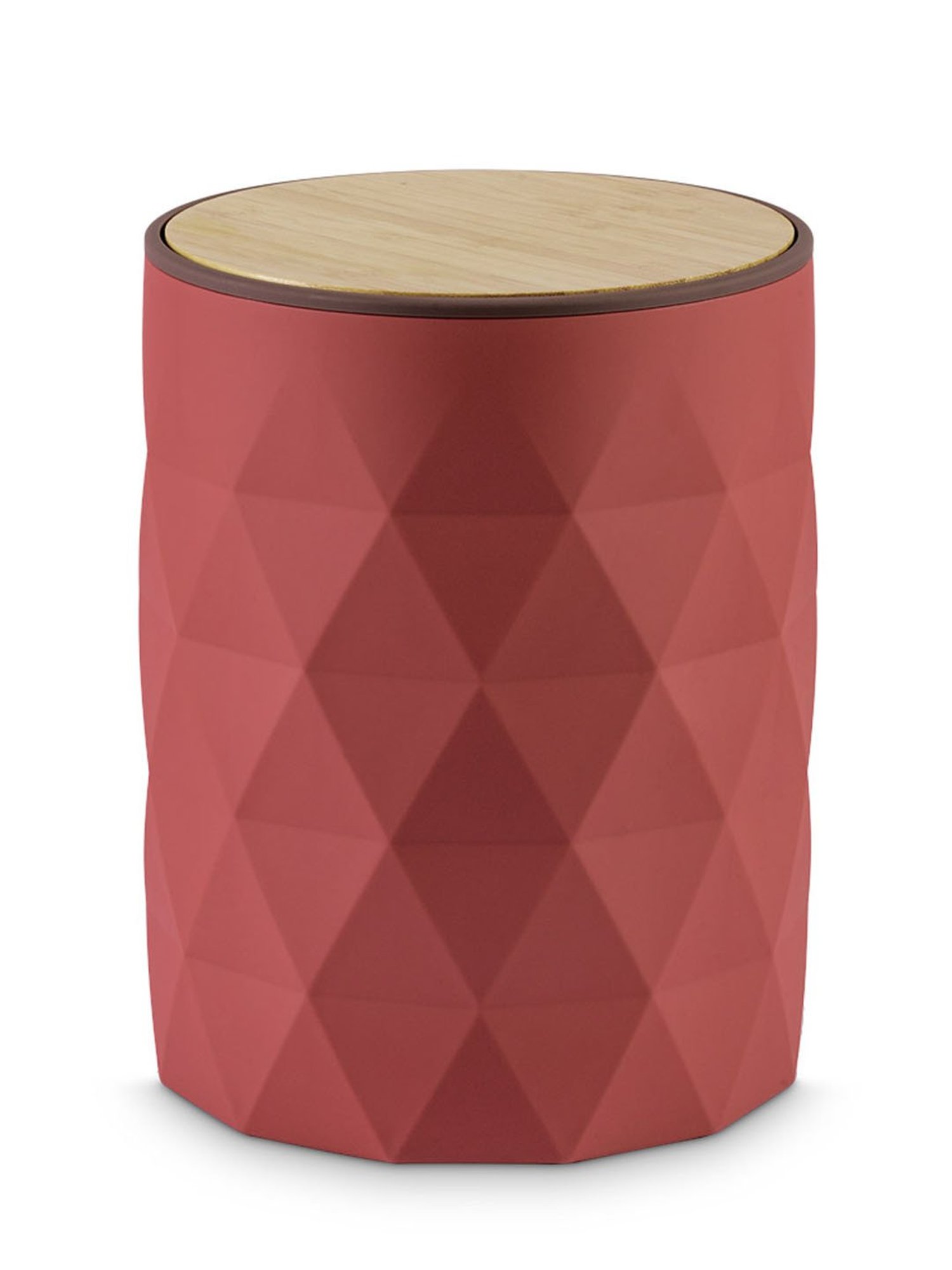 Freelance Red SAN material (Styrene Acrylonitrile) Set of 1 Dustbins