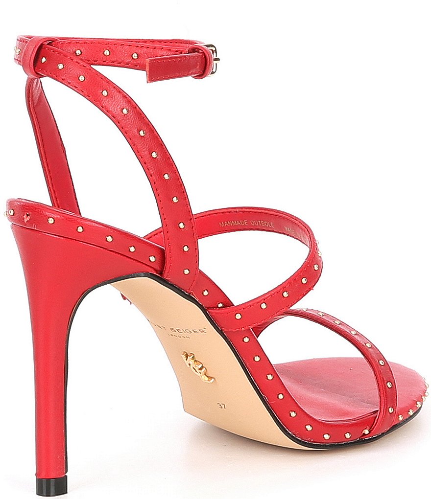 Kurt Geiger London Portia Studded Leather Strappy Dress Sandals