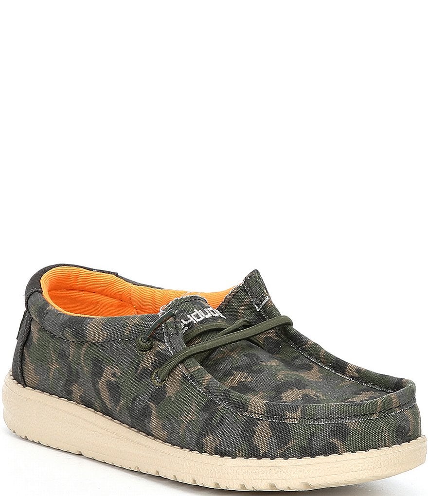 Hey Dude Boys' Wally Camodino Washable Slip-Ons (Youth)
