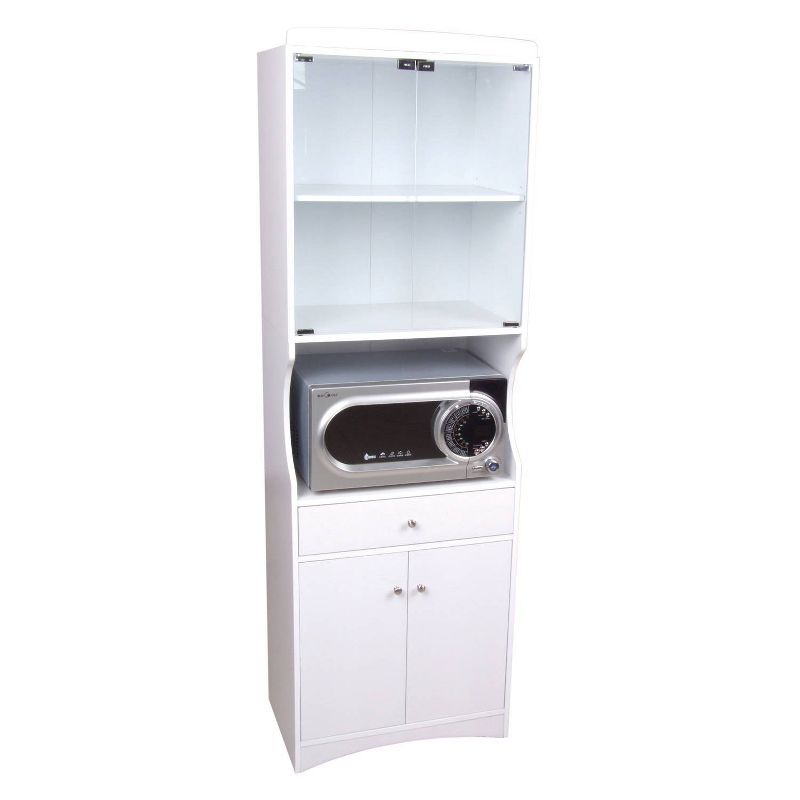 Traditional Microwave Cabinet White - Home Source