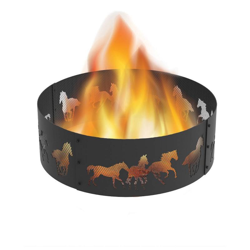 Decorative Fire Ring Horses - Blue Sky Outdoor Living