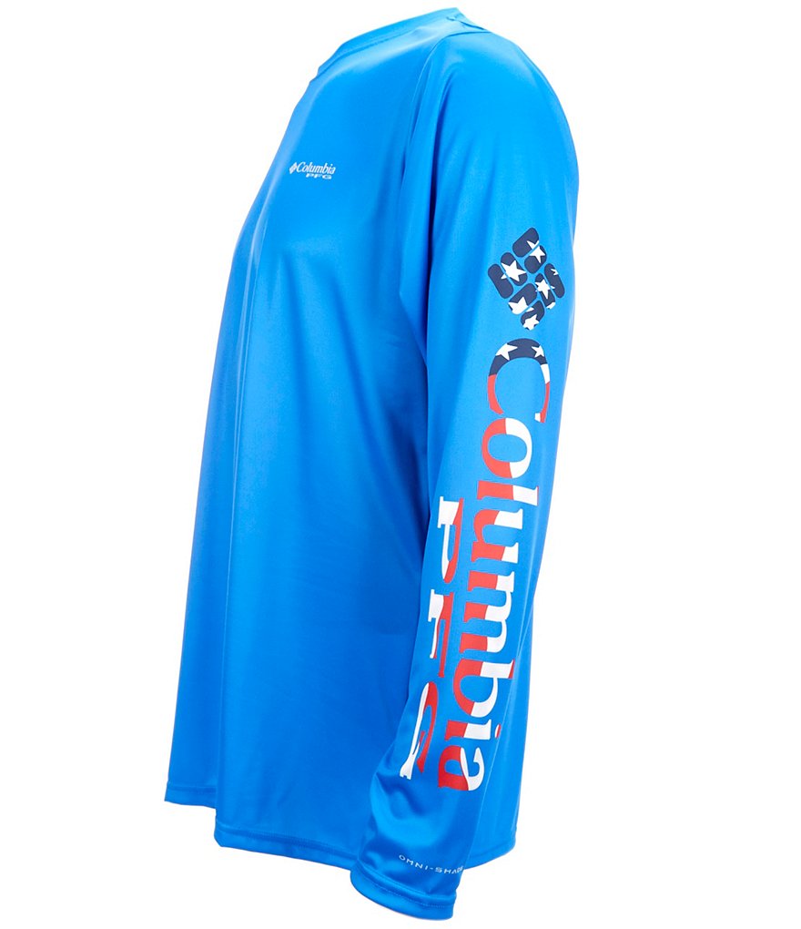 Columbia PFG Terminal Tackle PFG Americana Sleeve Long-Sleeve Tee