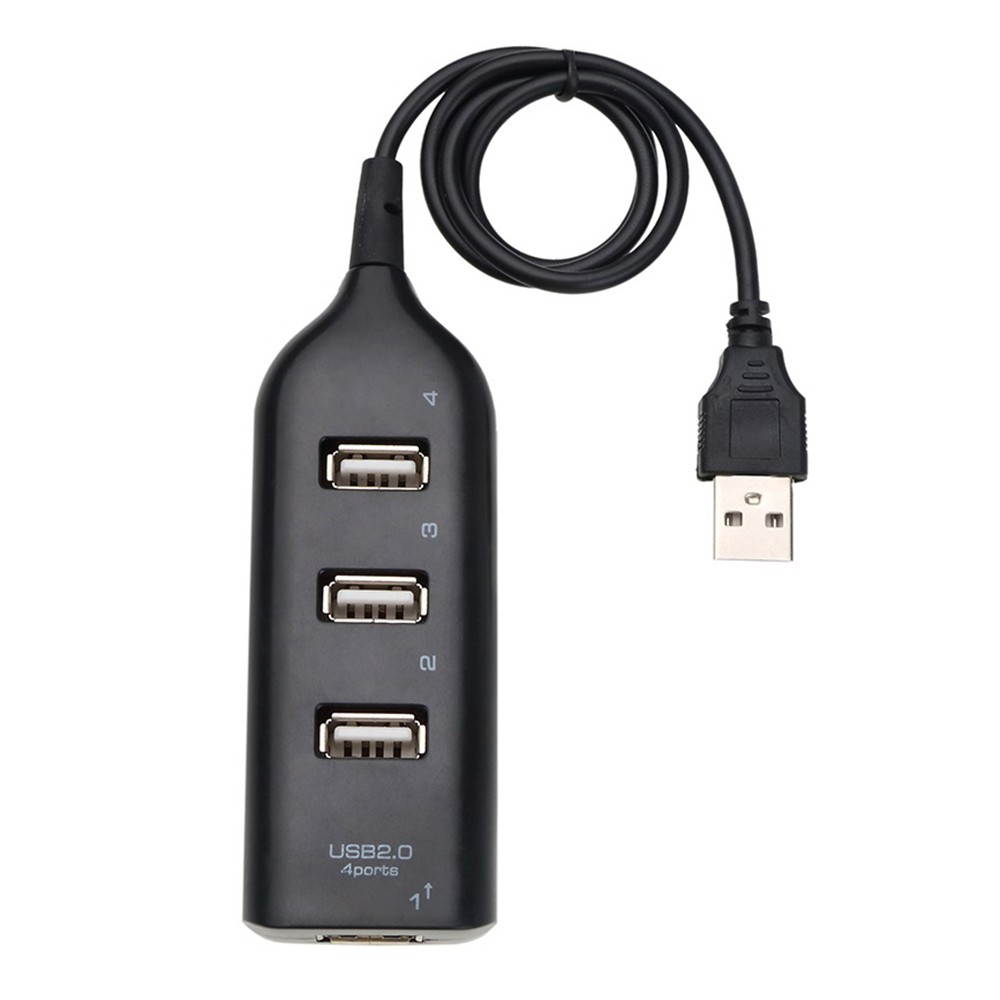 4-Ports USB Hub 2.0 Multi USB Splitter Hub Use Power Adapter Expanderfor PC Laptop Computer