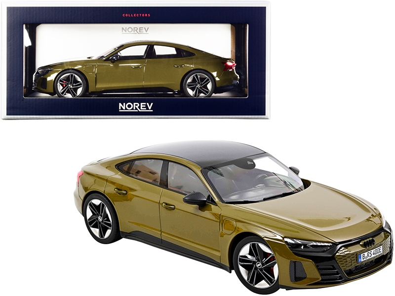 2022 Audi ABT RS 6-R Java Green Metallic with Black Top 1/43 Diecast Model Car by Solido