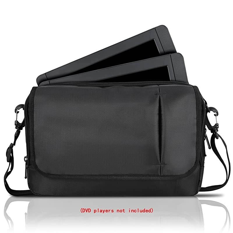 Universal Business Messenger Bag Shoulder Bag for 101 inch Dual Portable DVD Player Laptop and TabletBlack 101 inch