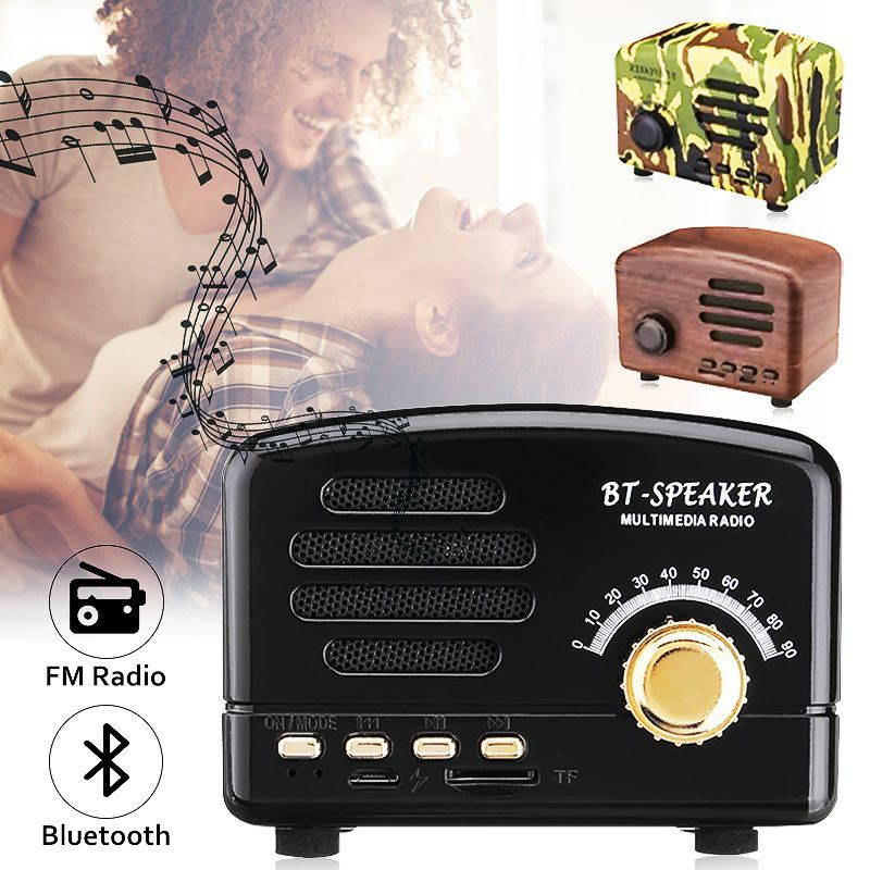 MECO Mini Portable Wireless Bluetooth Speaker Stereo Super Bass FM TF AUX USB - Black