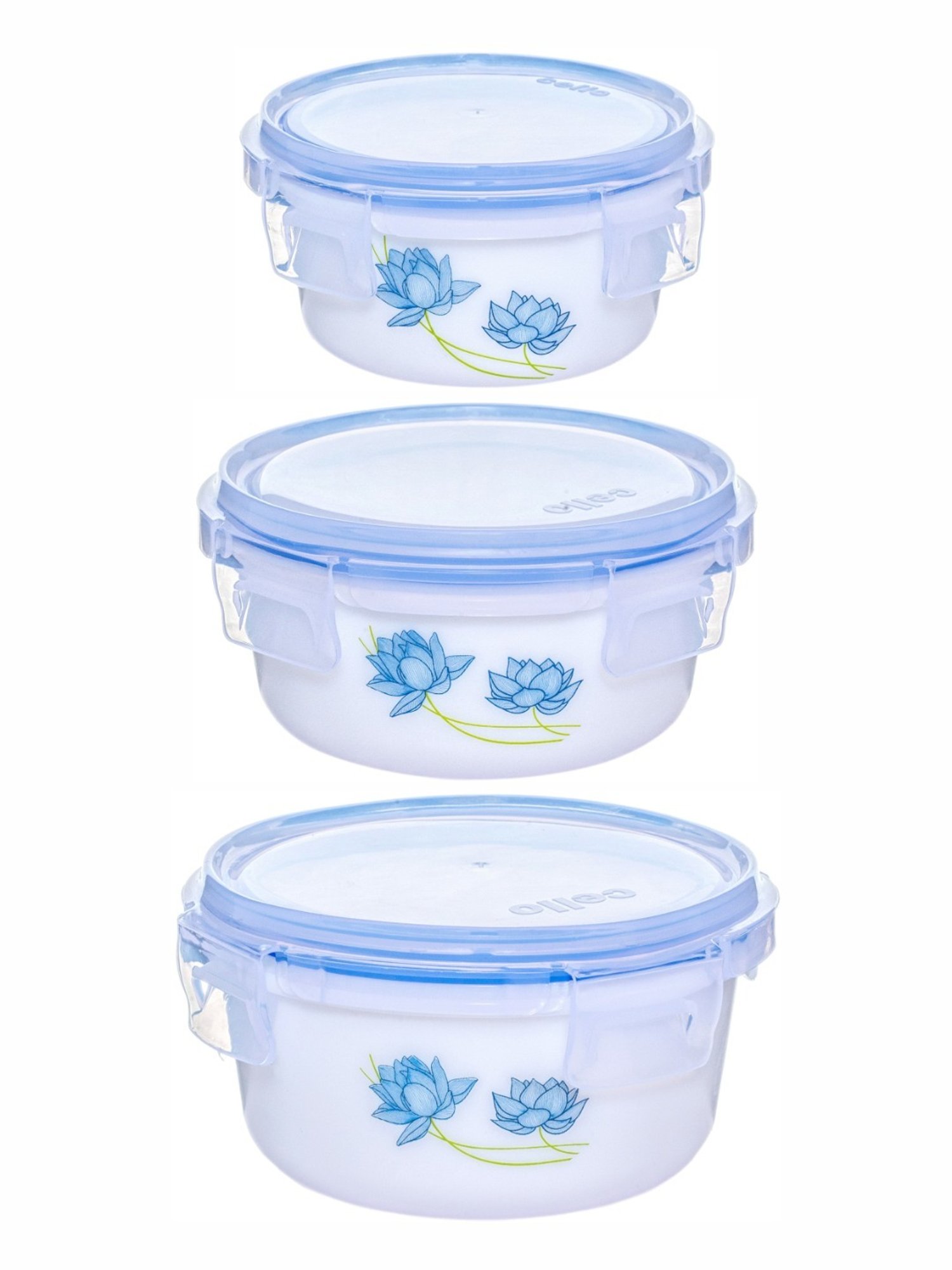 Cello White Opalware Storage Container - Set of 3