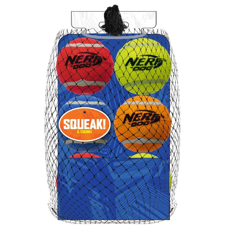 NERF Squeak Tennis Ball Dog Toy - 12pk - 2.5"