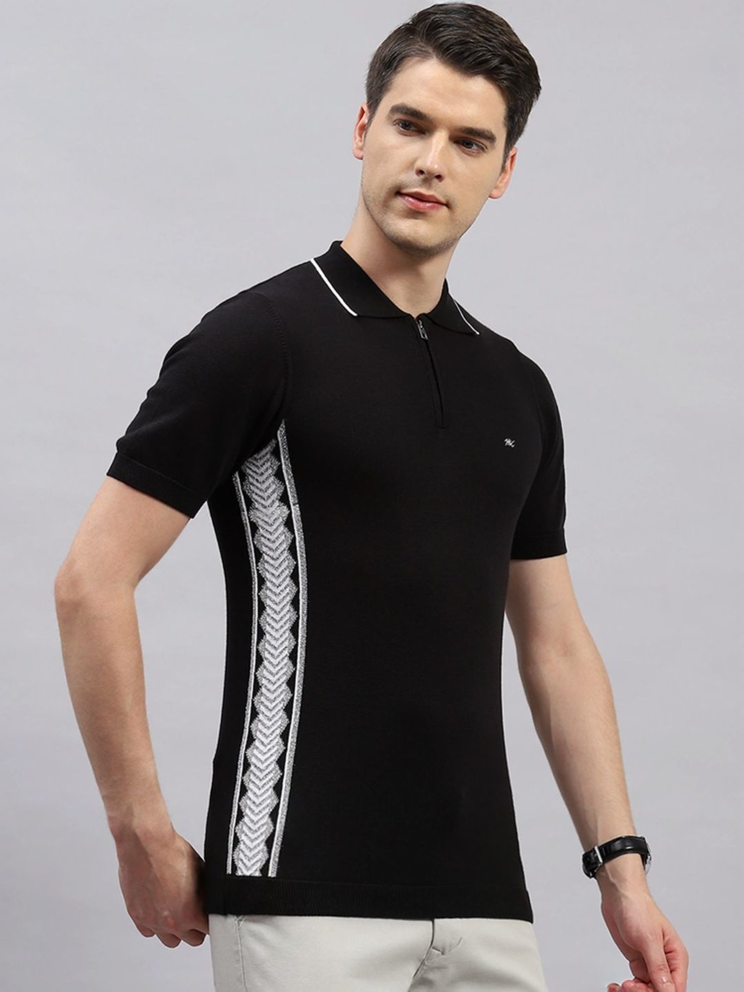 Monte Carlo Black Regular Fit T-Shirt