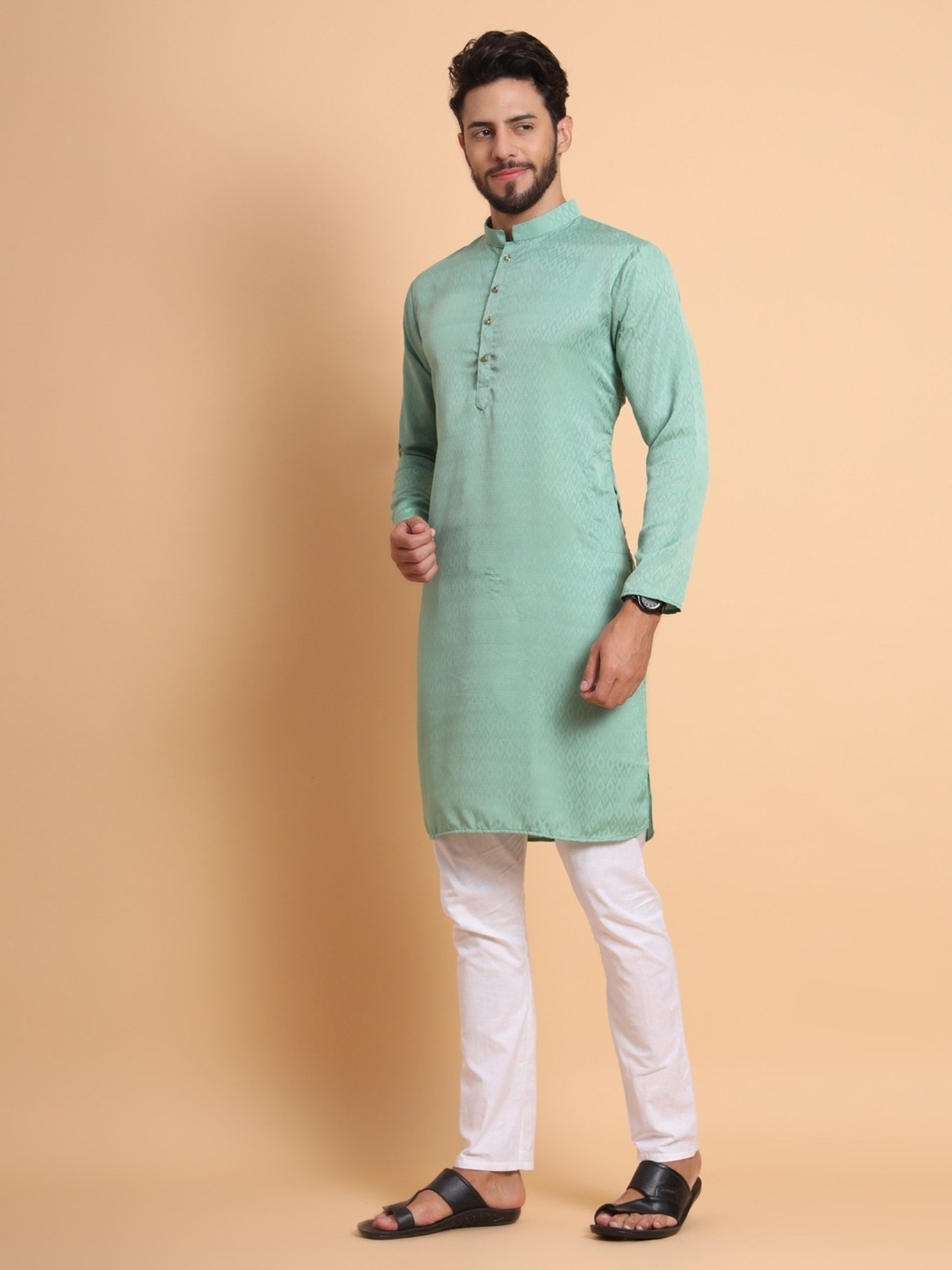 SWAGG INDIA Turquoise Regular Fit Kurta
