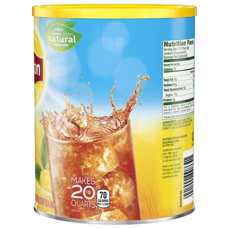 Lipton Lemon Sweetened Iced Tea Mix - 20 qt
