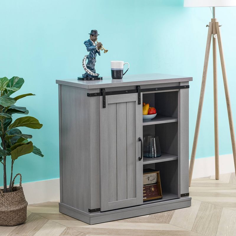 32" TV Stand For TVs up to 40" Gray - Home Essentials