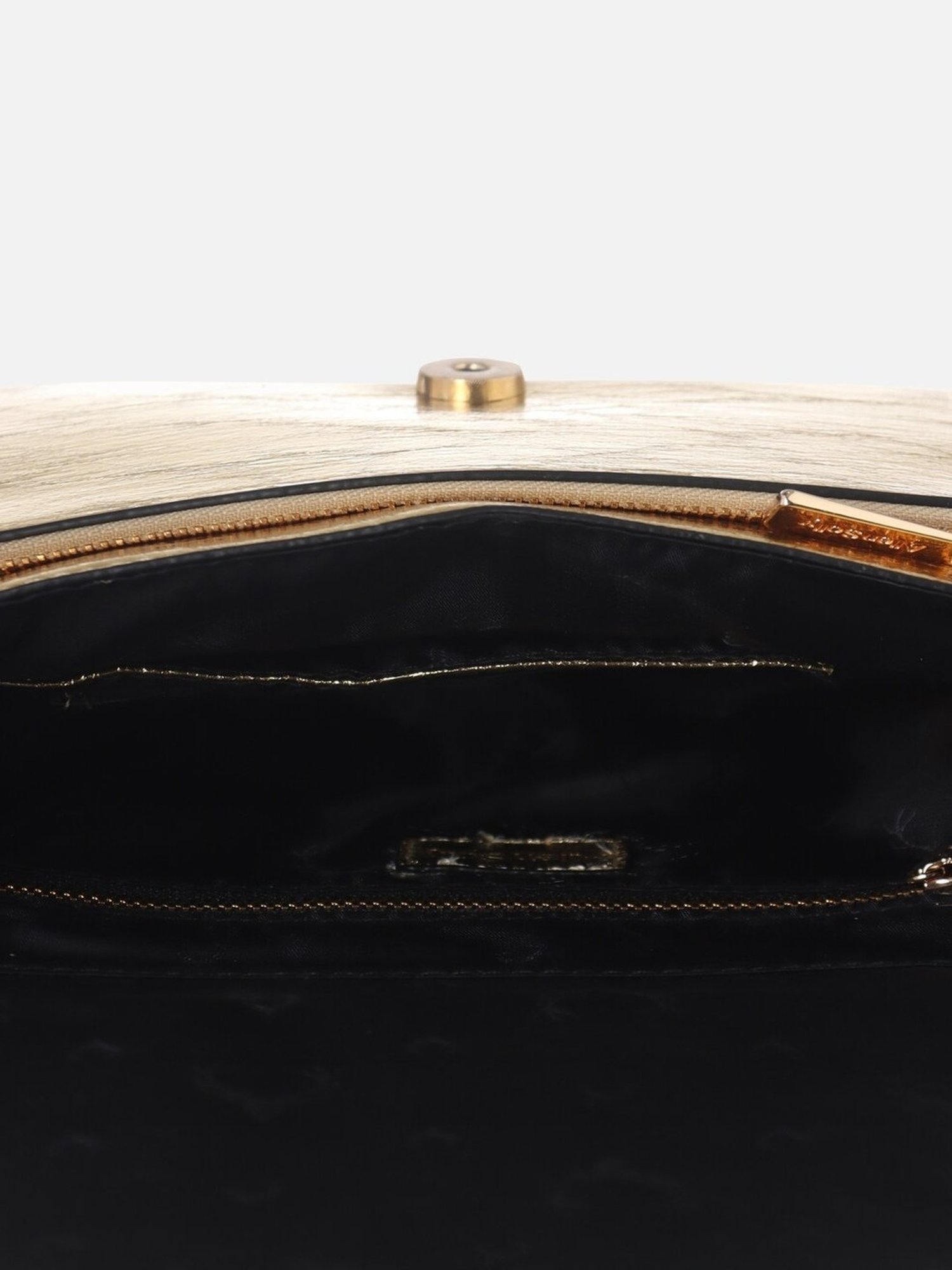 Allen Solly Gold Logo Medium Sling Handbag