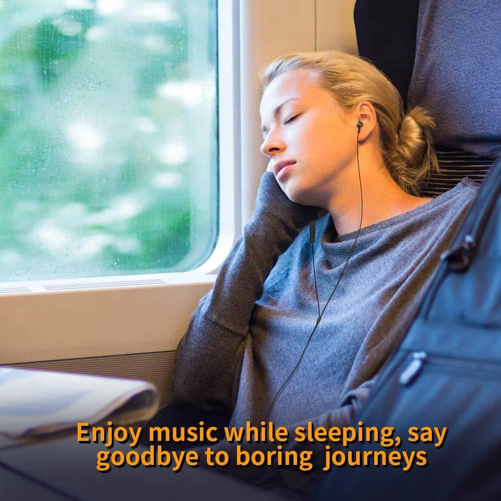 in-Ear Earbuds for Sleeping, Mijiaer Noise Isolating Headphones Sleep Earbuds with Soft Earplugs for ASMR, Insomnia, Side Sleeper, Snoring, Air Travel, Meditation, Relaxation