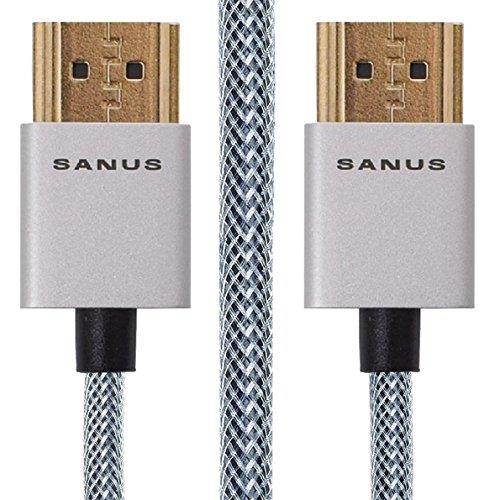 Sanus Super Slim 4' HDMI cable - 4 Feet - 18 Gbps High-Speed Supports Full 1080P, 4K, UltraHD, 3D, Ethernet, and Audio Return Channel - SOA-SH4