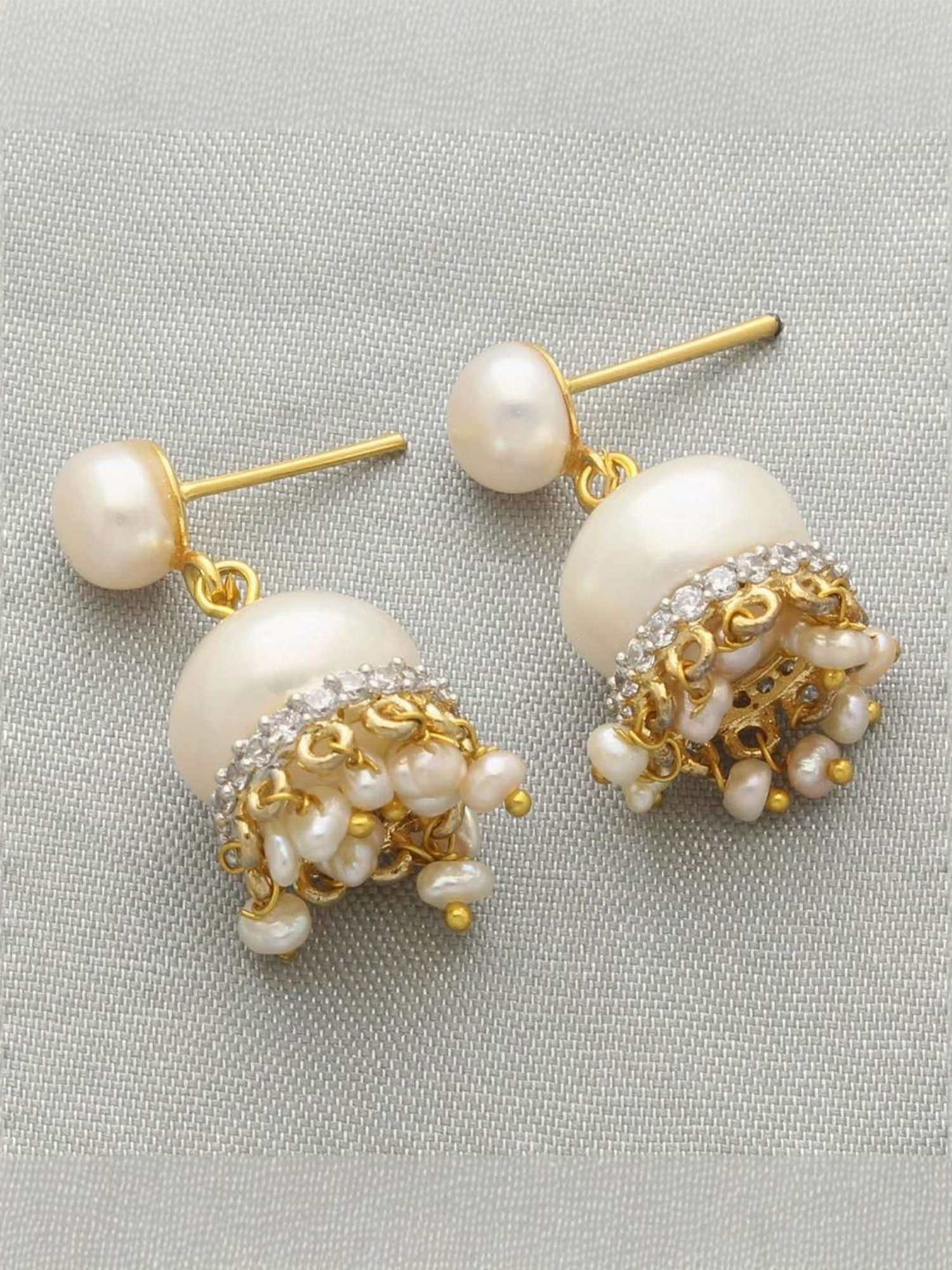 Sri Jagdamba Pearls Daksina Pearl Earrings for Women and Girls