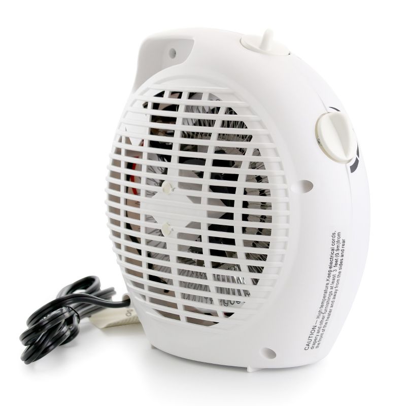 Impress Dual Setting Fan Heater with Adjustable Thermostat in White